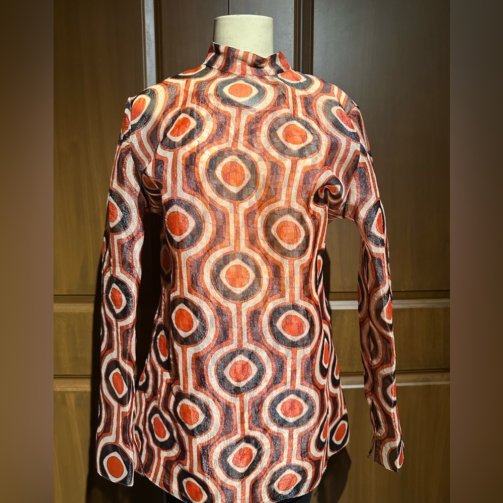 Zara Vibrant Circle Pattern Blouse